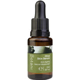 A small amber glass dropper bottle of Botan1 Olive Skin Serum with a black dropper cap and a green label, shown on a plain white background.