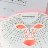 Model wearing the Vanessa Megan Butterfly Effect LED Face Mask