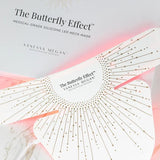 Model wearing the Vanessa Megan Butterfly Effect LED Neck Mask