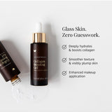 Glass skin benefits panel for Vanessa Megan Collagen Boosting Gel Serum