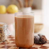 Chocolate protein smoothie made with Nutra Naturals Clean Plant Protein
