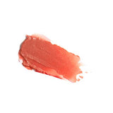 Swatch of red lipstick on a white background