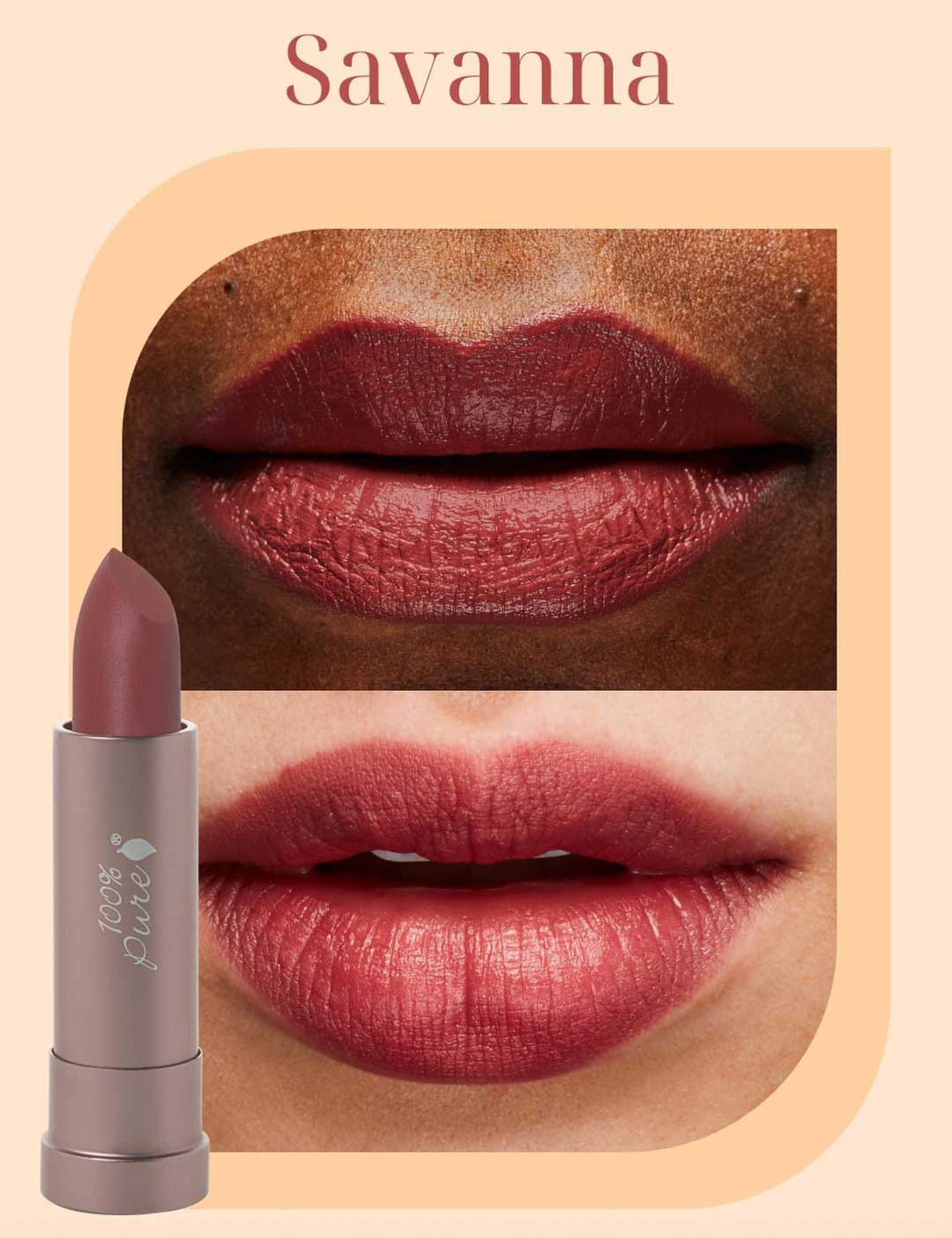 100% Pure Cocoa Butter Matte Lipsticks 4.5g