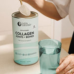 Nutra Naturals Collagen Joints and Bones being mixed in a kitchen