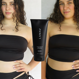 LAMAV Gradual Tanning Moisturiser in hand