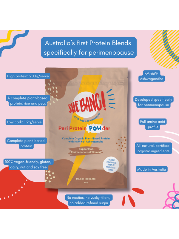 She BANG! Milk Chocolate Peri Protein POWder ingredients