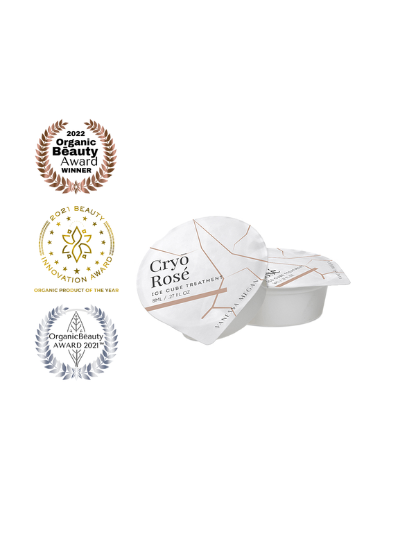 Vanessa Megan Rose Cryo Facelift Pod with its award badges