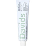 Davids sensitive whitening toothpaste tube on a white background