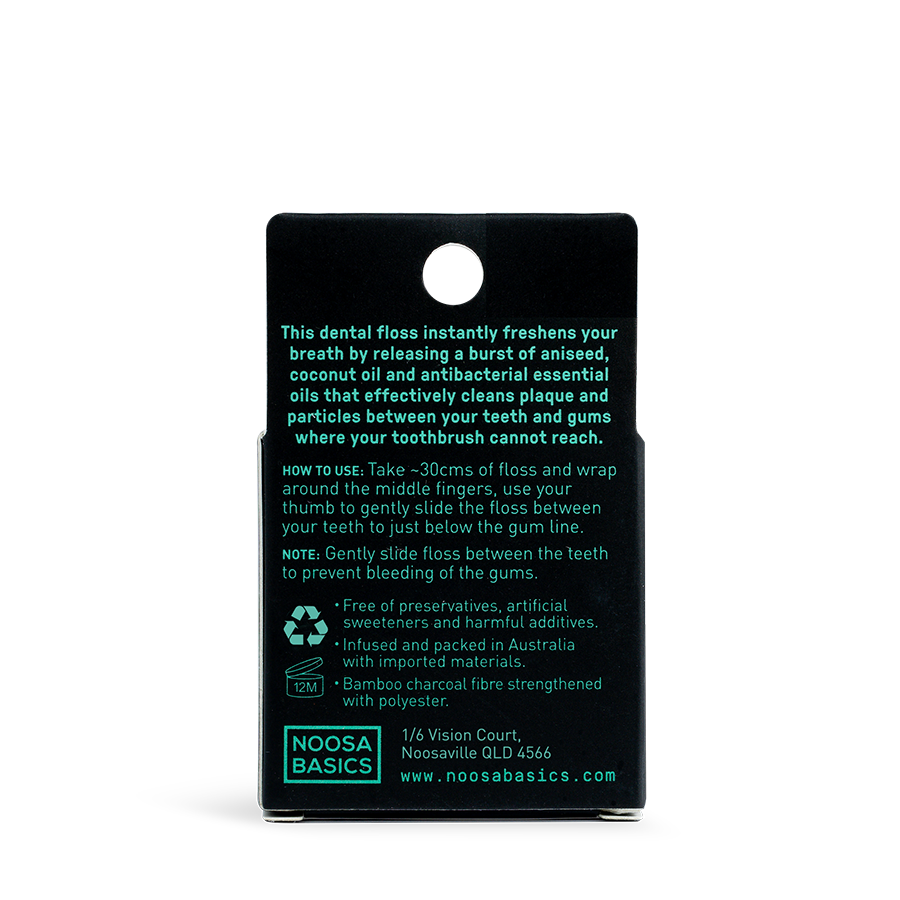 Noosa Basics Dental Floss with Bamboo Charcoal - Aniseed product detail