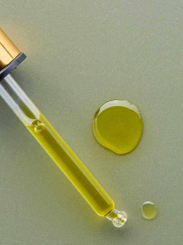 Golden oil and dropper of Antipodes Divine Rosehip and Avocado Face Oil