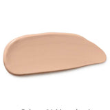 A swatch of creamy beige Dr Hauschka Concealer 2.5ml with mineral pigments, labeled Colour: 01 Macadamia, on a white background.