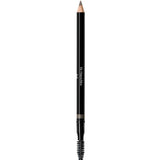 The Dr Hauschka Eyebrow Definer 1.05g, a black natural brow pencil with a pointed tip and spoolie brush, is shown against a white background.