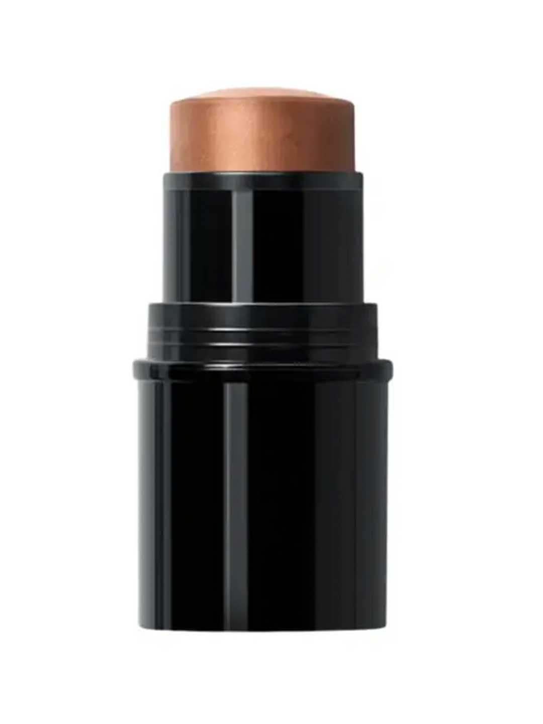 Dr Hauschka Lip to Cheek Tint & Highlighter - Gold 6.1g is a versatile, natural makeup stick in a black tube with creamy gold tint, perfect for use as foundation, contour, or highlighter.