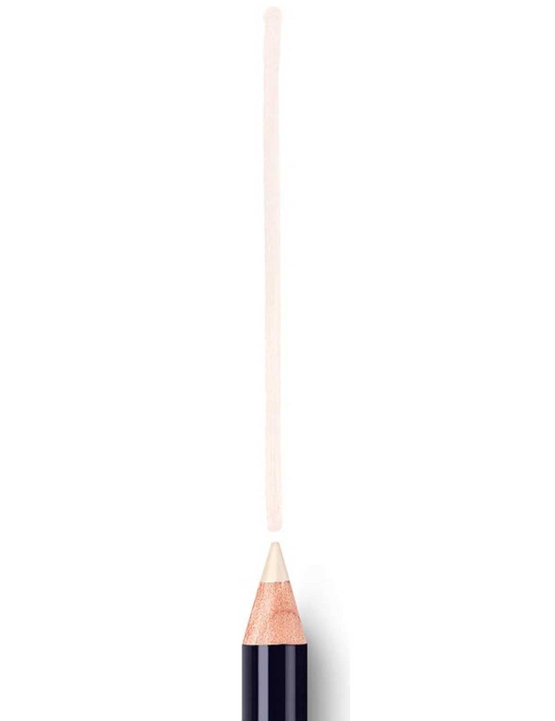 A close-up of Dr Hauschka transparent Lip Line Definer 1.1g creating a straight, pale beige line on a white background.