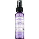 A 59ml bottle of Dr. Bronner's Organic Hand Sanitiser Spray in lavender.