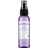 A 59ml bottle of Dr. Bronner's Organic Hand Sanitiser Spray in lavender.