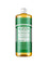 Dr. Bronner's Pure-Castile Liquid Soap - Almond comes in a 32-ounce bottle with a white cap, amber liquid, and a green and white label displaying product details and multi-use instructions.