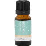 The ECO. Modern Essentials Little Study Time Essential Oil Blend 10ml comes in a small amber glass bottle with a black cap and a light blue and orange label—perfect for supporting kids' concentration during study time.