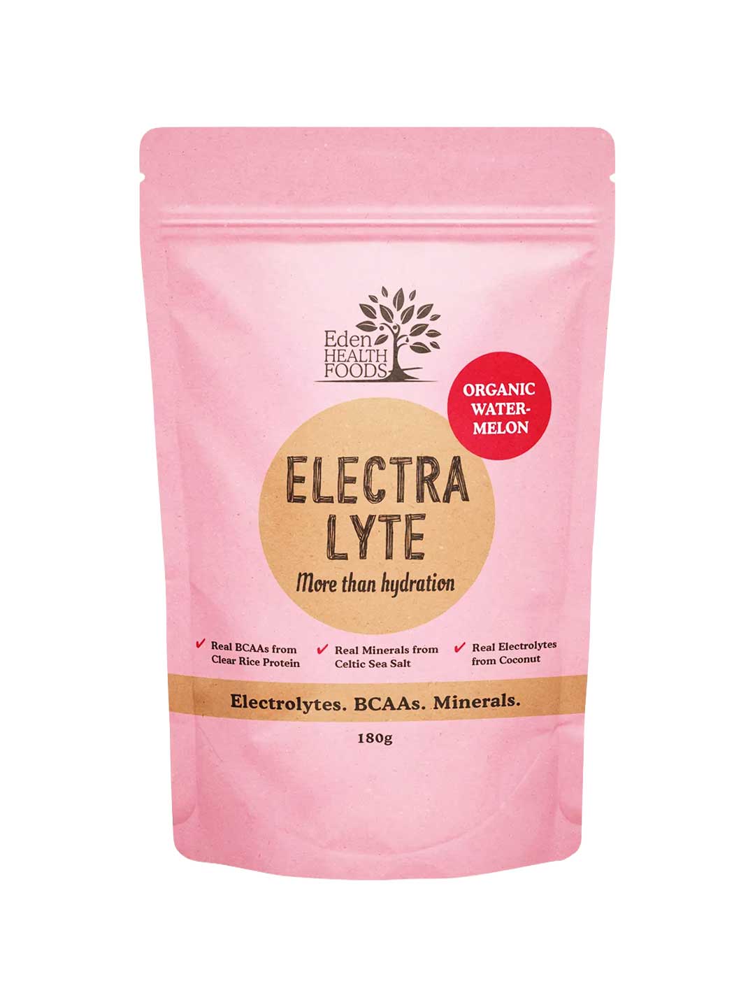 Eden Healthfoods Electra-Lyte Watermelon & Berry 180g, natural supplement