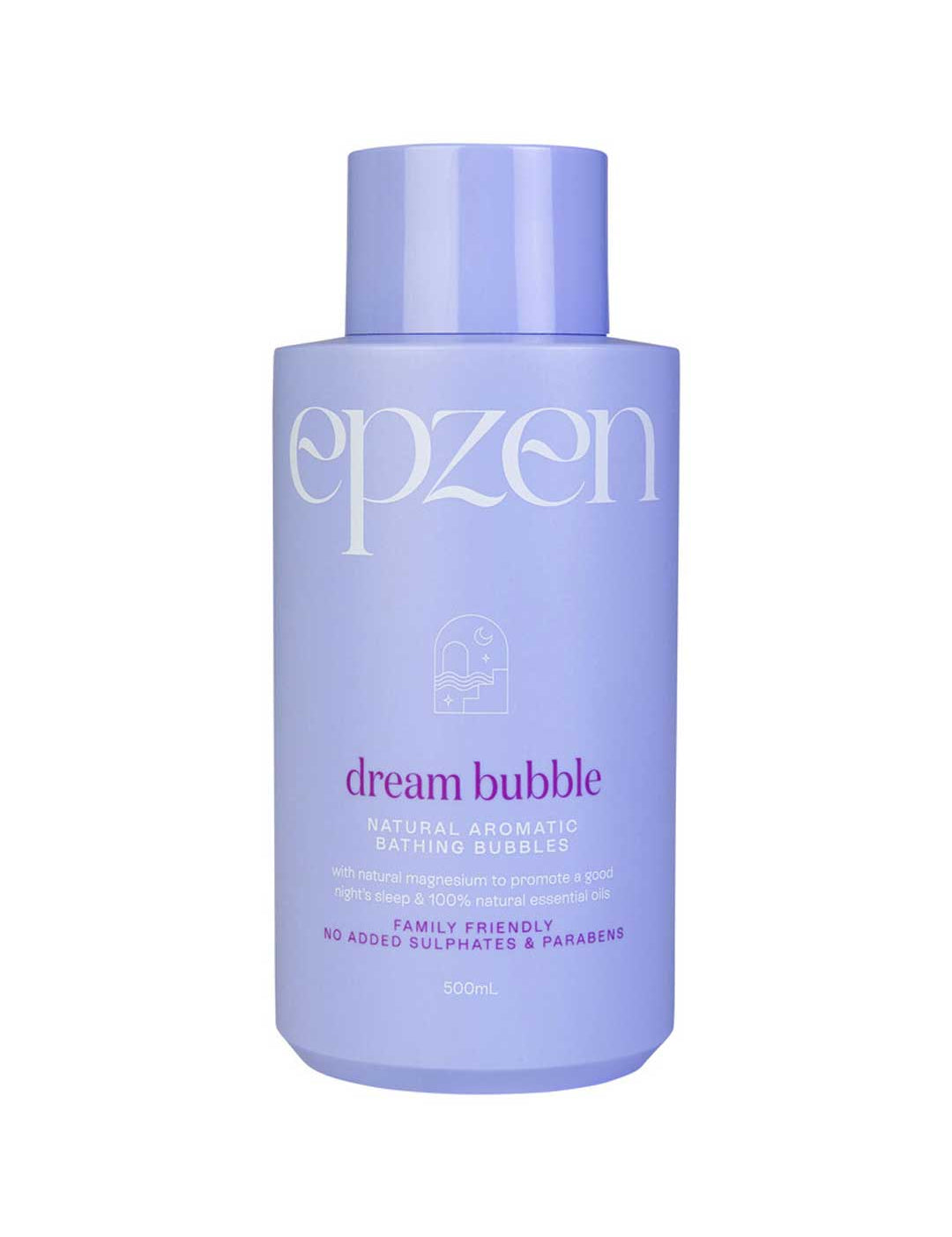 Epzen Dream Bubble Natural Aromatic Bathing Bubbles 500ml is a lavender-infused soak with natural essential oils, ideal for a calming bedtime routine. Family-friendly and free from sulfates or parabens, it helps support restful nights.