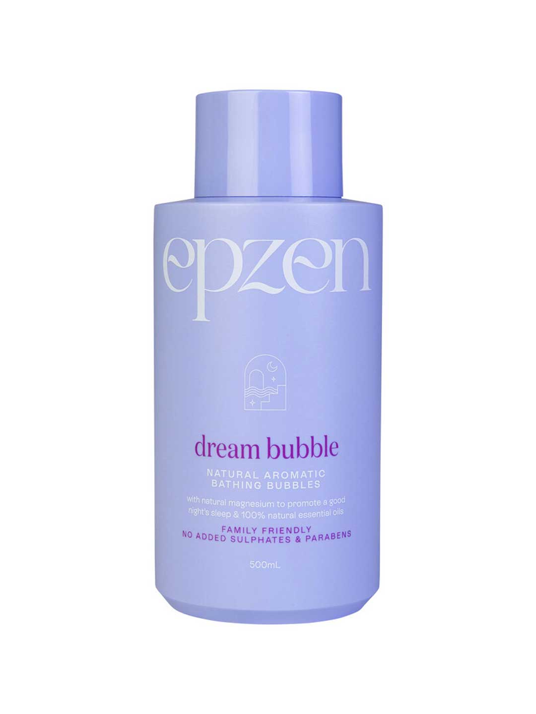 Epzen Dream Bubble Natural Aromatic Bathing Bubbles 500ml is a lavender-infused soak with natural essential oils, ideal for a calming bedtime routine. Family-friendly and free from sulfates or parabens, it helps support restful nights.