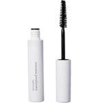 A white tube of Ere Perez Avocado Waterproof Mascara 10ml stands upright with its vegan wand and brush applicator removed; the tube displays “avocado waterproof mascara.”.