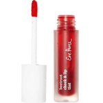 The Ere Perez Beetroot Cheek & Lip Tint - Joy 4.5ml features a frosted tube with white cap and wand, revealing vibrant red tint for natural, long-lasting colour on lips and cheeks.