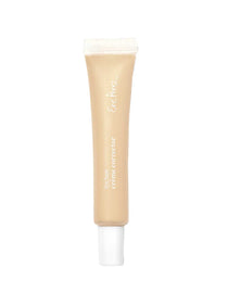 A beige tube of Ere Perez Lychee Crème Corrector 10ml with a white screw cap stands upright against a plain white background—ideal for high-pigment coverage and brightening dark circles.