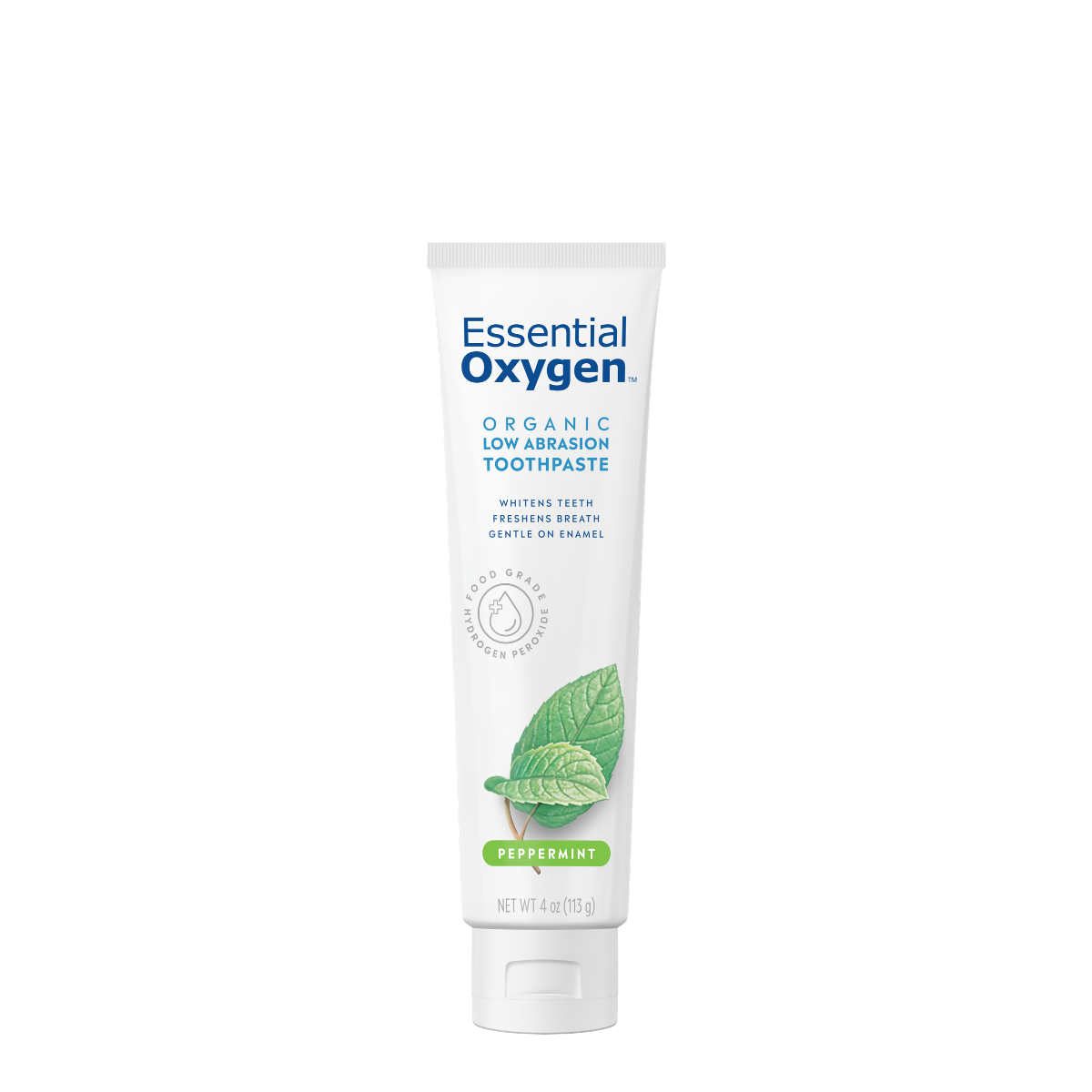 Essential Oxygen Toothpaste Peppermint 113g, natural dental care