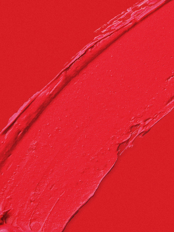 Red swatch of Antipodes Moisture Boost Natural Lipstick in Forest Berry Red
