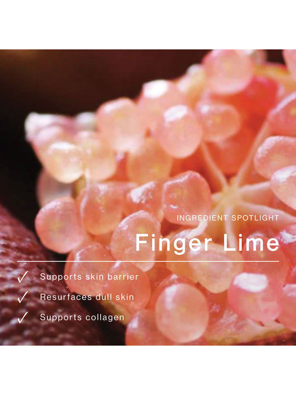 Finger lime ingredient panel for The Jojoba Company Daily Glow Exfoliating PHA Tonic