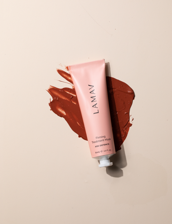 LAMAV Firming Treatment Mask applied with a brush