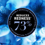 Reduces redness by 73 percent claim panel for Antipodes Flora Hyaluronic Mask