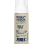 Back of Noosa Basics Foaming Face Wash for acne-prone skin showing directions and barcode.