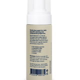 Back of Noosa Basics Foaming Face Wash for acne-prone skin showing directions and barcode.