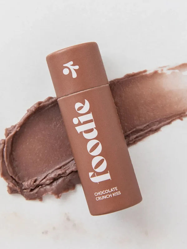 Swatch of Foodie Chocolate Crunch Kiss Lip Balm