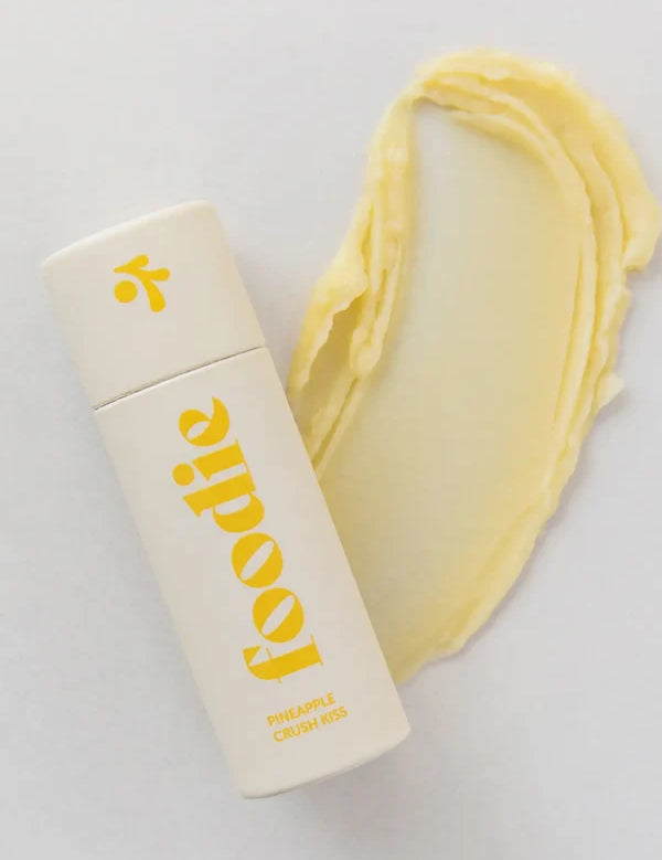 Swatch of Foodie Pineapple Crush Kiss Lip Balm