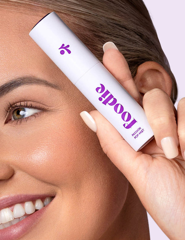Model using Foodie Passion Pop Face and Body Mist
