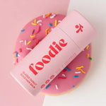 Foodie Glazed Donut Slick Hair Balm in use