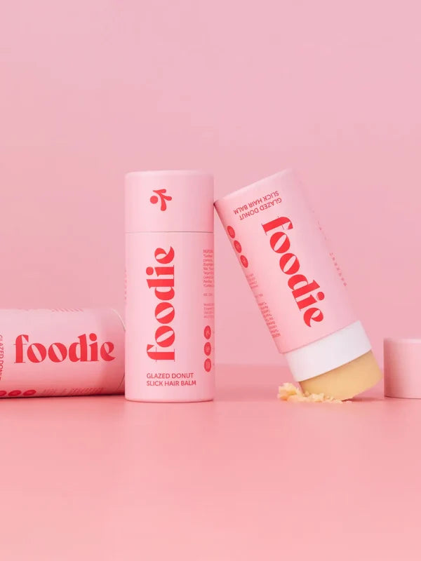 Foodie Glazed Donut Slick Hair Balm open stick