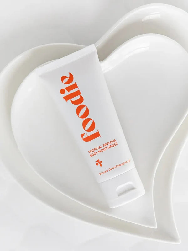 Foodie Tropical Pavlova Body Moisturiser with texture