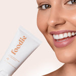 Model using Foodie Toasted Marshmallow Face Moisturiser
