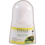 Fresca citrus fresh deodorant bottle on a white background