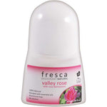 Fresca Valley Rose deodorant bottle on a white background