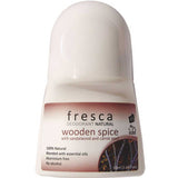 Fresca wooden spice deodorant bottle on a white background