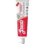 Grant's Strawberry Surprise natural toothpaste tube on a white background