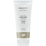 A white tube of Green People Conditioner - Scent Free 200ml stands upright on a plain background. The label shows it’s fragrance-free, suitable for sensitive scalp and all hair types, with 91% organic ingredients.