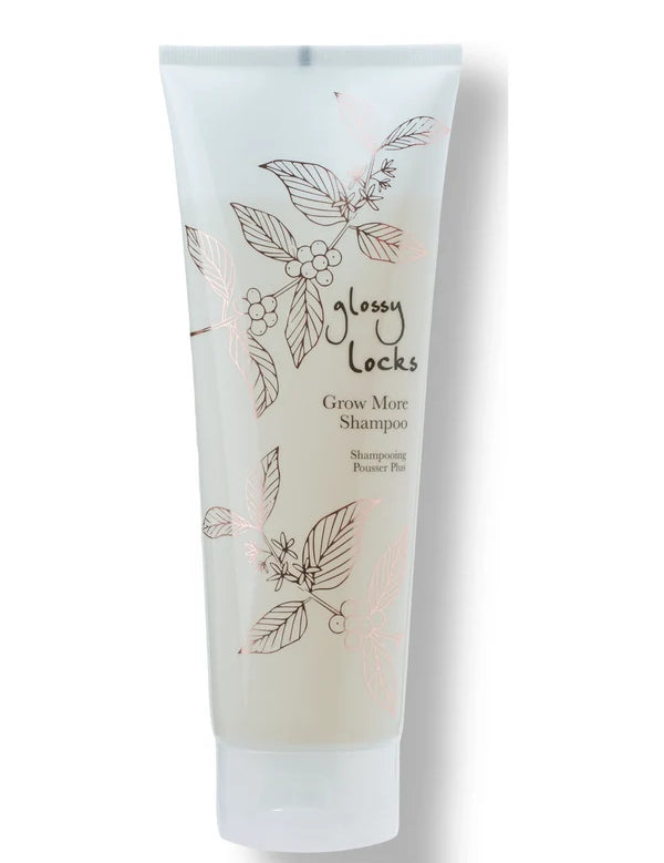 100% Pure Glossy Locks Grow More Shampoo — official front packaging image