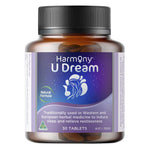 Harmony U Dream 30 Tablets is a natural sleep supplement inspired by Western and European herbal medicine, designed as a gentle sleep aid to help induce sleep and relieve insomnia.