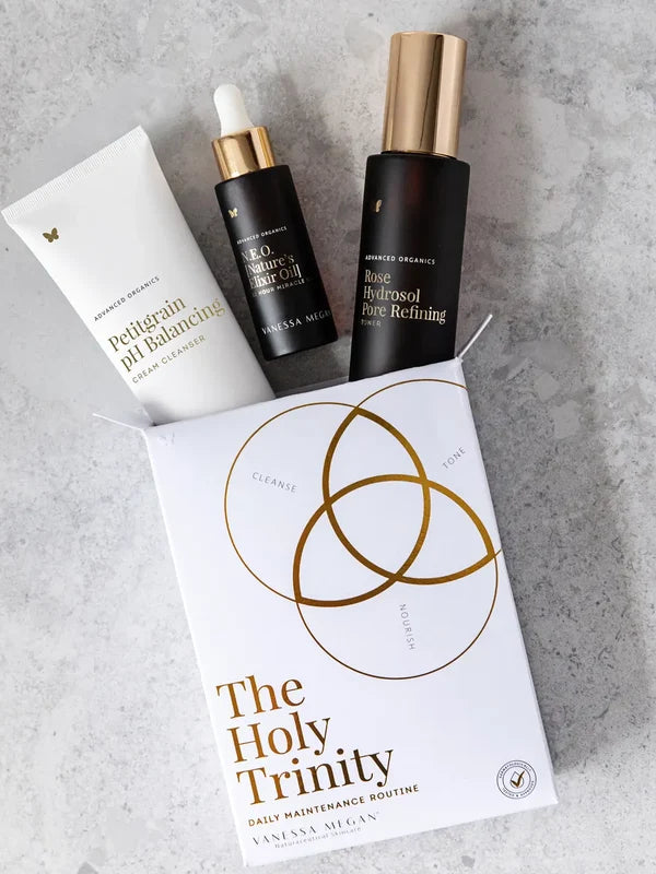 Vanessa Megan Holy Trinity routine with its box